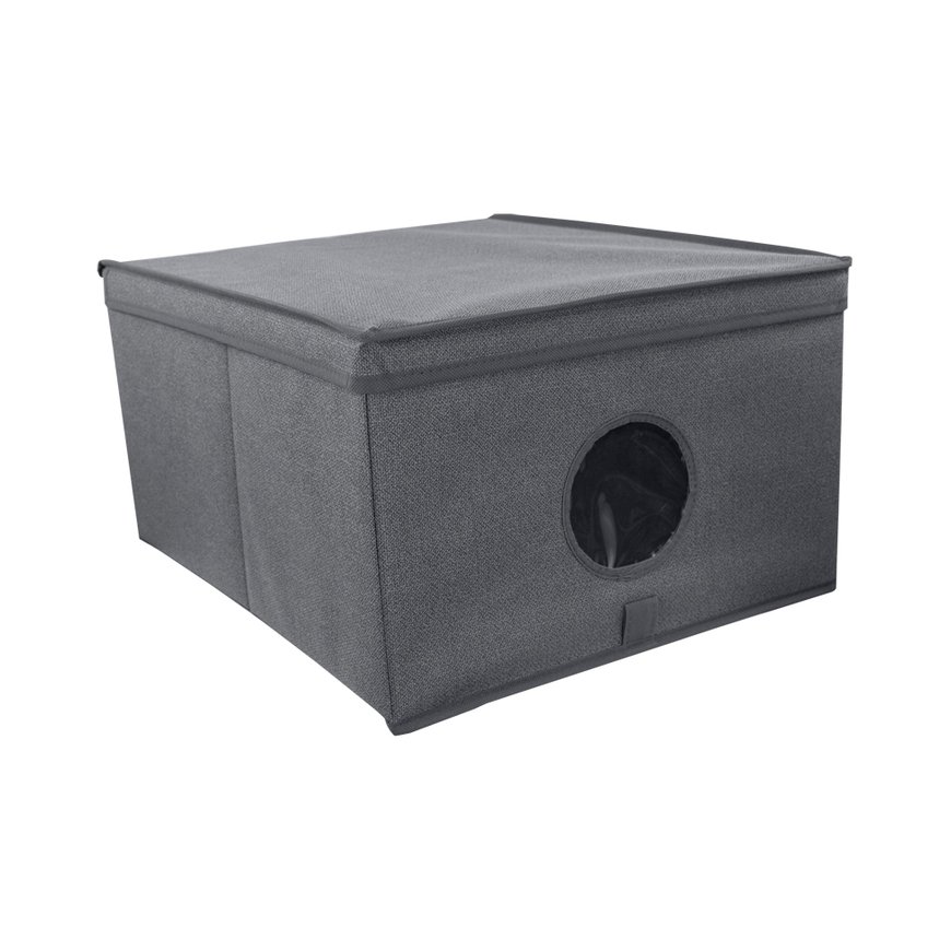 Folding box L size 50x40x25cm Grey – 2