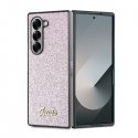 Guess GUHCZFD6HGGSHP Z Fold6 F956 różowy|pink hardcase 4G Glitte