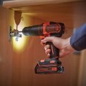 Black & Decker BDCHD18K-QW grąžtas 1400 RPM Juoda, Oranžinė Black & Decker BDCHD18K-QW grąžtas 1400 RPM Juoda, Oranžinė