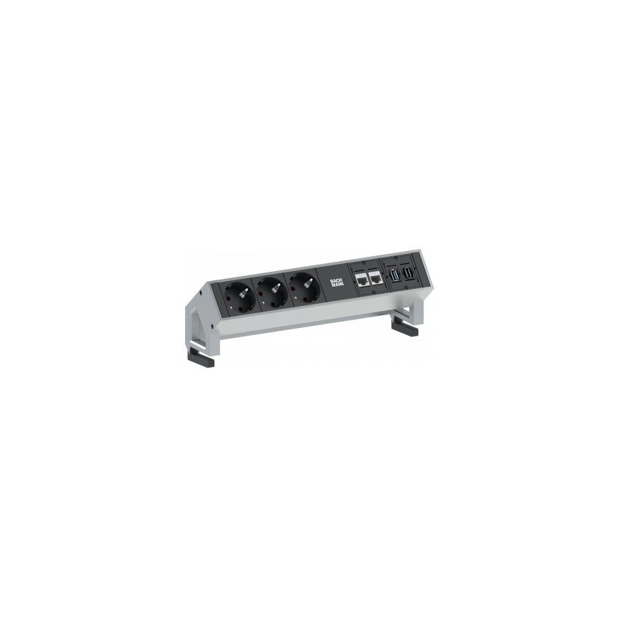 Bachmann SMART 6x Gniazd black Strom 5m – 2