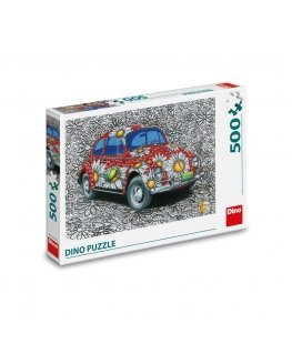 Dino pusle 500 tk Värvitud VW Beetle