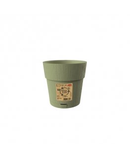 Flower pot with tray Ethica Ø15x15cm grey