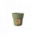 Flower pot with tray Ethica Ø15x15cm grey Flower pot with tray Ethica Ø15x15cm grey