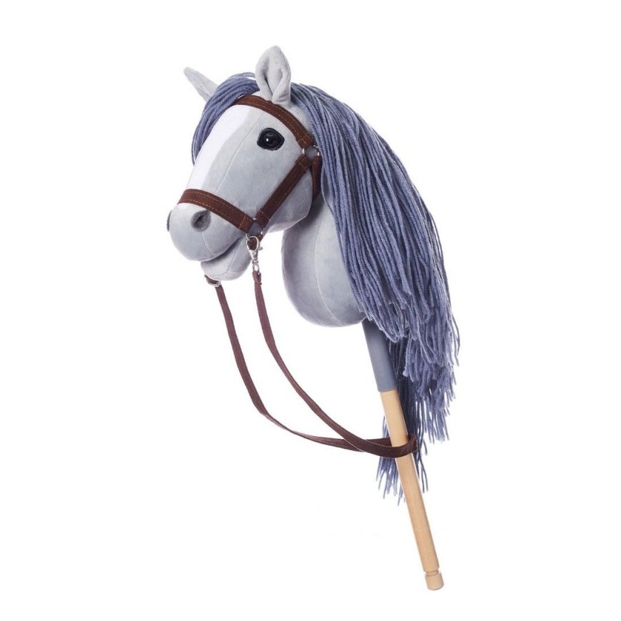 Horse on a stick HOPPIHORSE Hobby Horse A3 gray