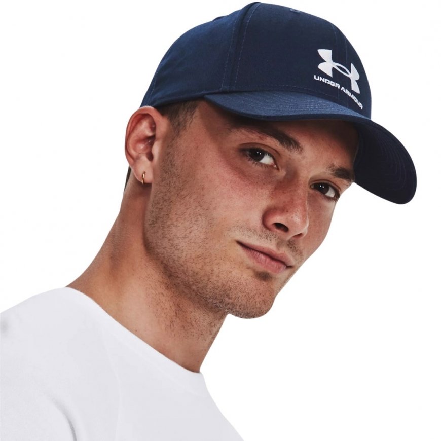 Under Armour Branded Lockup Adj OSFM vīriešu beisbola cepure tumši zila 1381645 410