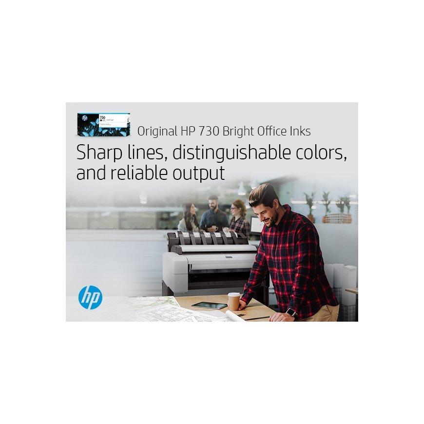 HP 730 130-ml Photo Black DesignJet Ink Cartridge – 3