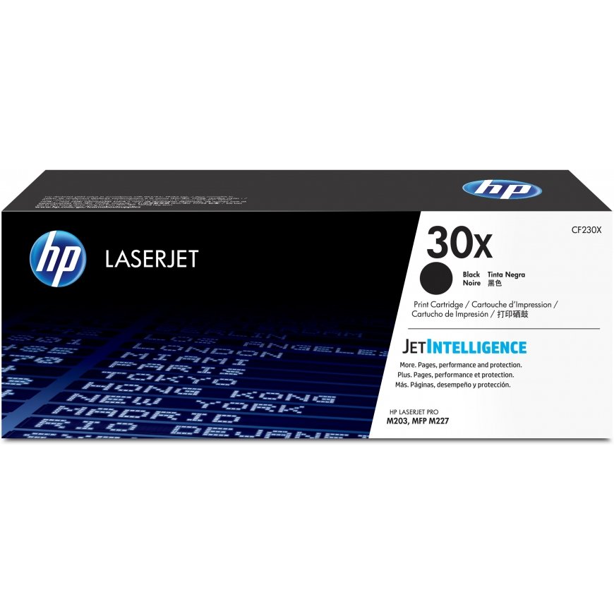 HP 30X alkuperäinen riittoisa musta LaserJet -värikasetti