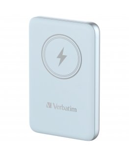 Verbatim Charge 'n' Go Magnetic Wireless Power Bank 10000mAh Blue