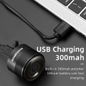 Rockbros Q1 rear bicycle light 7 colors LED micro USB - black Rockbros Q1 rear bicycle light 7 colors LED micro USB - black