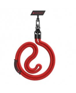 Audi uniwersalna smycz do telefonu 120cm 10mm crossbody czerwony