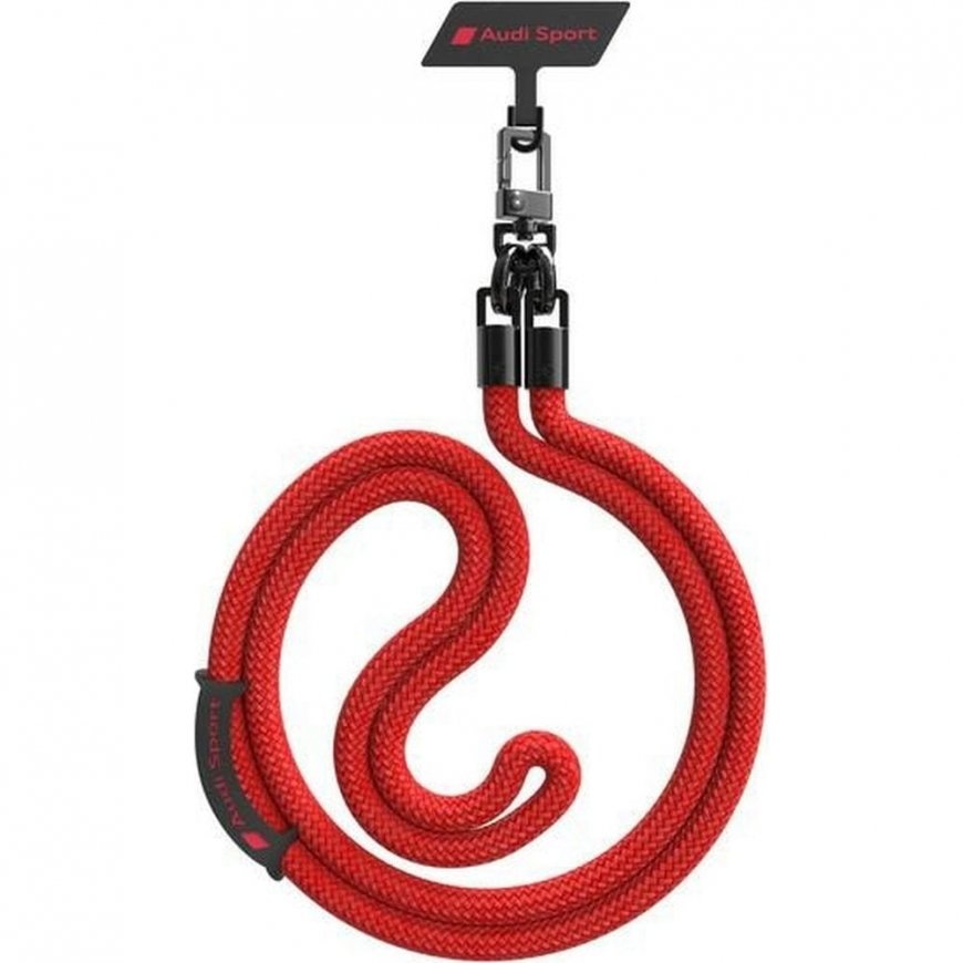 Audi uniwersalna smycz do telefonu 120cm 10mm crossbody czerwony – 2