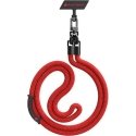 Audi uniwersalna smycz do telefonu 120cm 10mm crossbody czerwony Audi uniwersalna smycz do telefonu 120cm 10mm crossbody czerwony