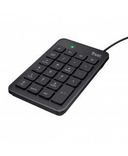 Trust 22221 numbritega klahvistik Sülearvuti/PC USB Must
