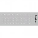 Fusion Laminated Keyboard Stickers RU transparent | white Fusion Laminated Keyboard Stickers RU transparent | white