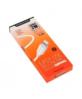 Borofone X14 data cable lightning 200 cm white