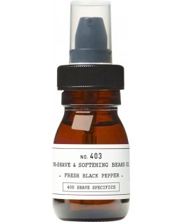 Depot Oil No. 403 Pre-Shave & Softening Beard Oil Fresh Black Pe