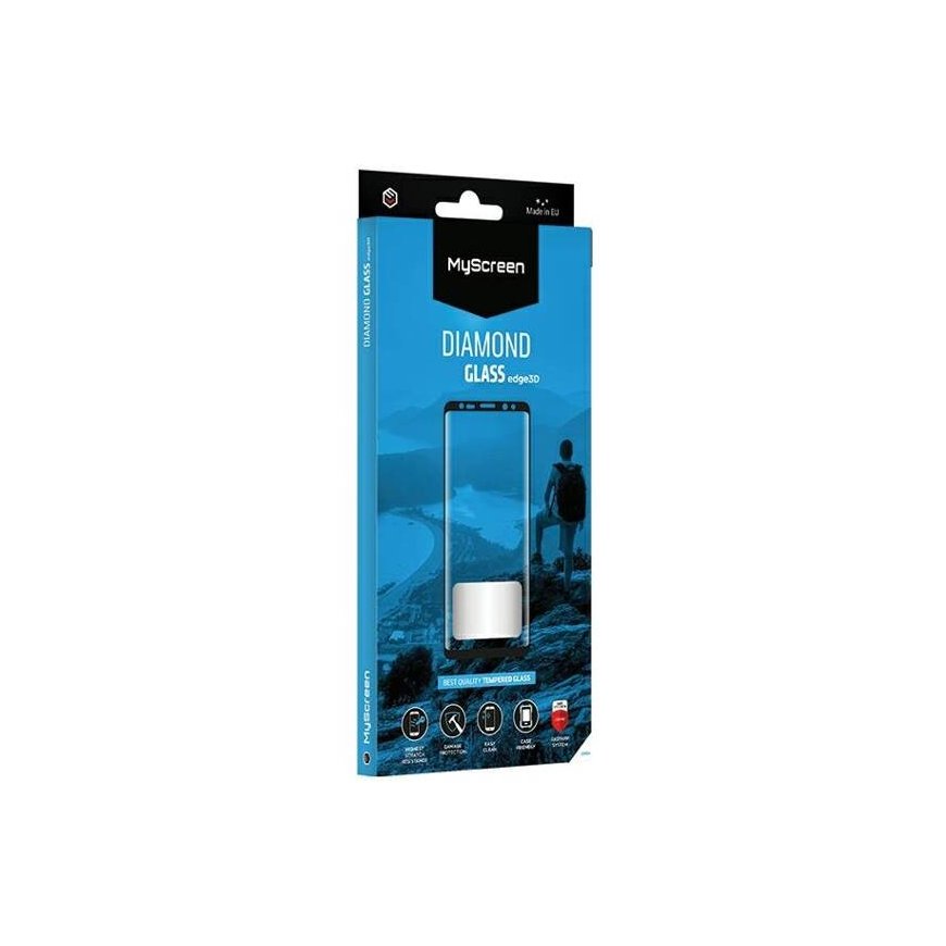 MS Diamond Glass Edge Lite FG iPhone 16 6.1" czarny|black Full G – 2