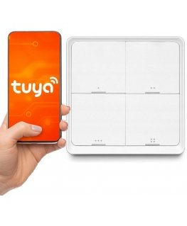 Remote Control ZigBee Button TUYA SC04 Smart 4 Channels 12 Scenes