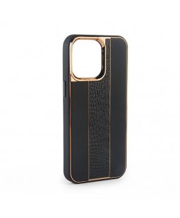 Apple iPhone 14 Leather Case Customized Black
