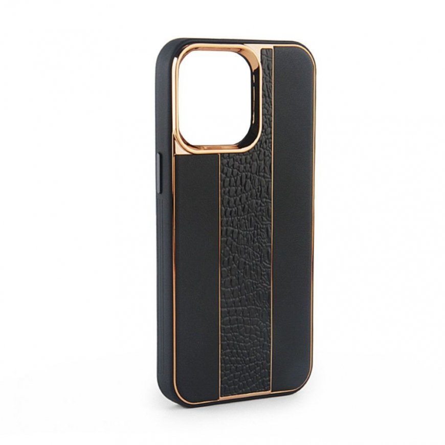 Apple iPhone 14 Leather Case Customized Black
