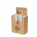 Flower pot with tray Ethica Ø25x25cm white