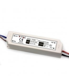 LED toiteallikas V-TAC VT-22061 60W 12V 5A IP67 hermeetiline, EMI filter (SKU 3234) Valge
