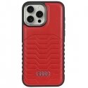 Audi Synthetic Leather case with MagSafe for iPhone 15 Pro Max - red Audi Synthetic Leather case with MagSafe for iPhone 15 Pro Max - red