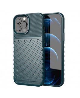 Thunder Case Flexible Tough Rugged Cover TPU Case for iPhone 13 Pro Max green