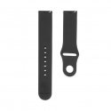 20mm Silicone Loop Watch Strap (S/M 110mm) Black