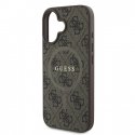 Guess PU Leather 4G Colored Ring MagSafe Case for iPhone 16 Brow Guess PU Leather 4G Colored Ring MagSafe Case for iPhone 16 Brow