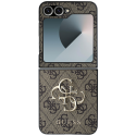 Guess GUHCZF64GMGBR Z Flip6 F741 brązowy|brown Leather 4G Metal Guess GUHCZF64GMGBR Z Flip6 F741 brązowy|brown Leather 4G Metal