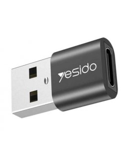 GS09 Mini Aluminum Alloy Usb Type-c U-Disk Card Reader Mouse Convert OTG Adapter Black