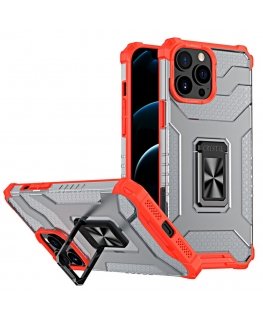 Crystal Ring Case Kickstand Tough Rugged Cover for iPhone 13 Pro red