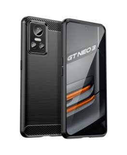 Carbon Case case for Realme GT Neo 3 flexible silicone carbon cover black