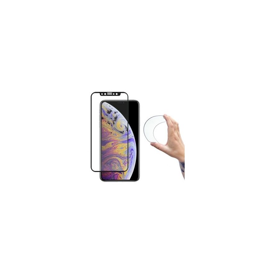 Wozinsky Full Cover Flexi Nano Glass Hybrid Screen Protector with frame for iPhone 13 mini transparent