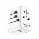 35W World Travel Adapter 1PD&2 Type-C&2 USB Charger White 35W World Travel Adapter 1PD&2 Type-C&2 USB Charger White