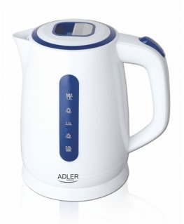Adler AD 1234 elektrinis virdulys 1,7 L 2200 W Mėlyna, Balta