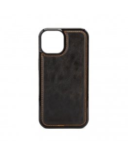 Apple iPhone 15 Magnet zip Pocket Case Zipper Design Black