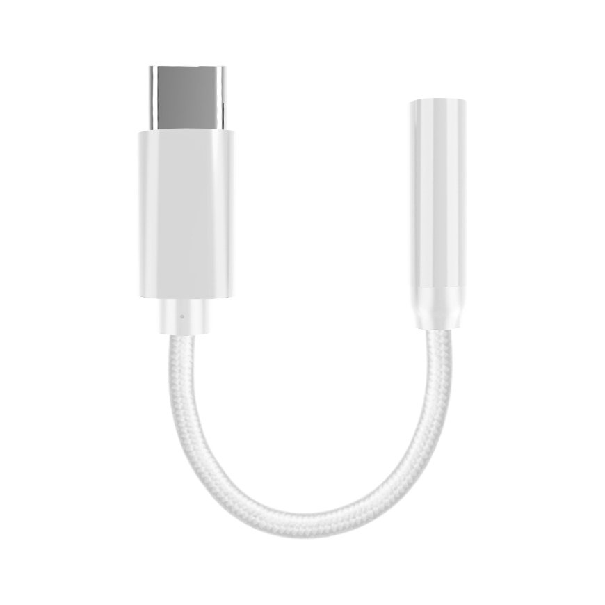 Fuj:tech USB-C - 3.5mm -audioadapteri, valkoinen