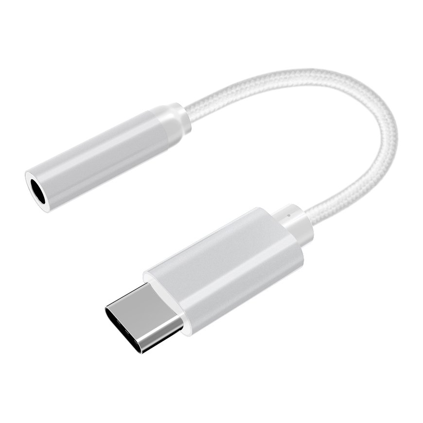 Fuj:tech USB-C - 3.5mm -audioadapteri, valkoinen – 2