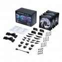 Phanteks D30-120 D-RGB Fan Datora korpusam Ventilators 12 cm Melns 3 pcs Phanteks D30-120 D-RGB Fan Datora korpusam Ventilators 12 cm Melns 3 pcs