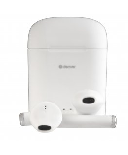 Denver TWE-46WHITE headphones/headset Wireless In-ear Music Bluetooth White