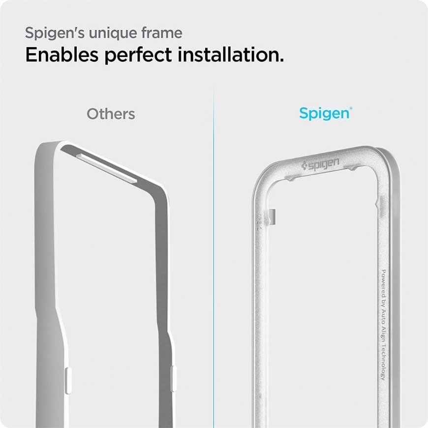 Spigen iPhone 13 Pro / iPhone 13 AlignMaster Full Coverage Tempered Glass – 4