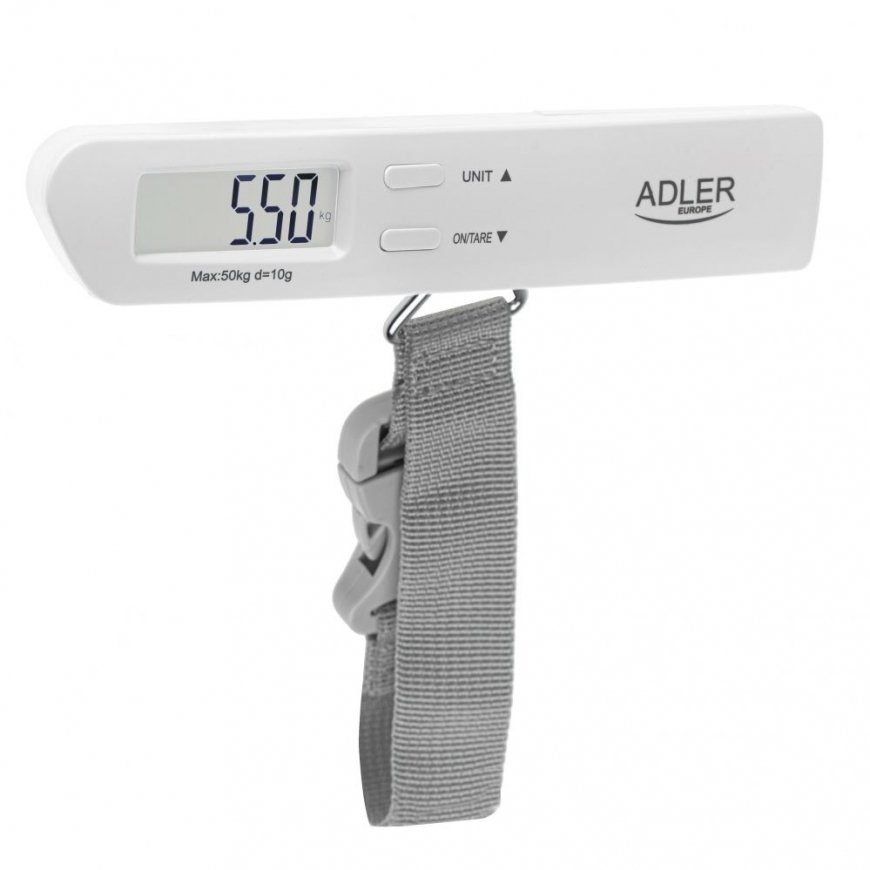 | Travel Luggage Scale | AD 8191 | Maximum weight (capacity) 50 kg | Accuracy 10 g | Grey
