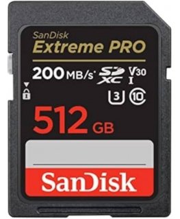 Sandisk Extreme PRO 512 GB SDXC, memory card (black, UHS-I U3,