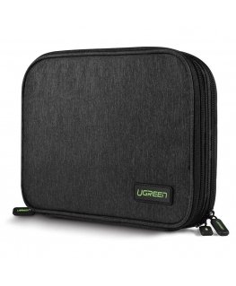 Ugreen case hard disk box HDD SSD phone cables accessories 24.5 x 17.5 x 5 cm gray (50147 LP149)