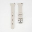 20mm T-buckle Silicone Loop Watch Strap (130mm M/L) Silver