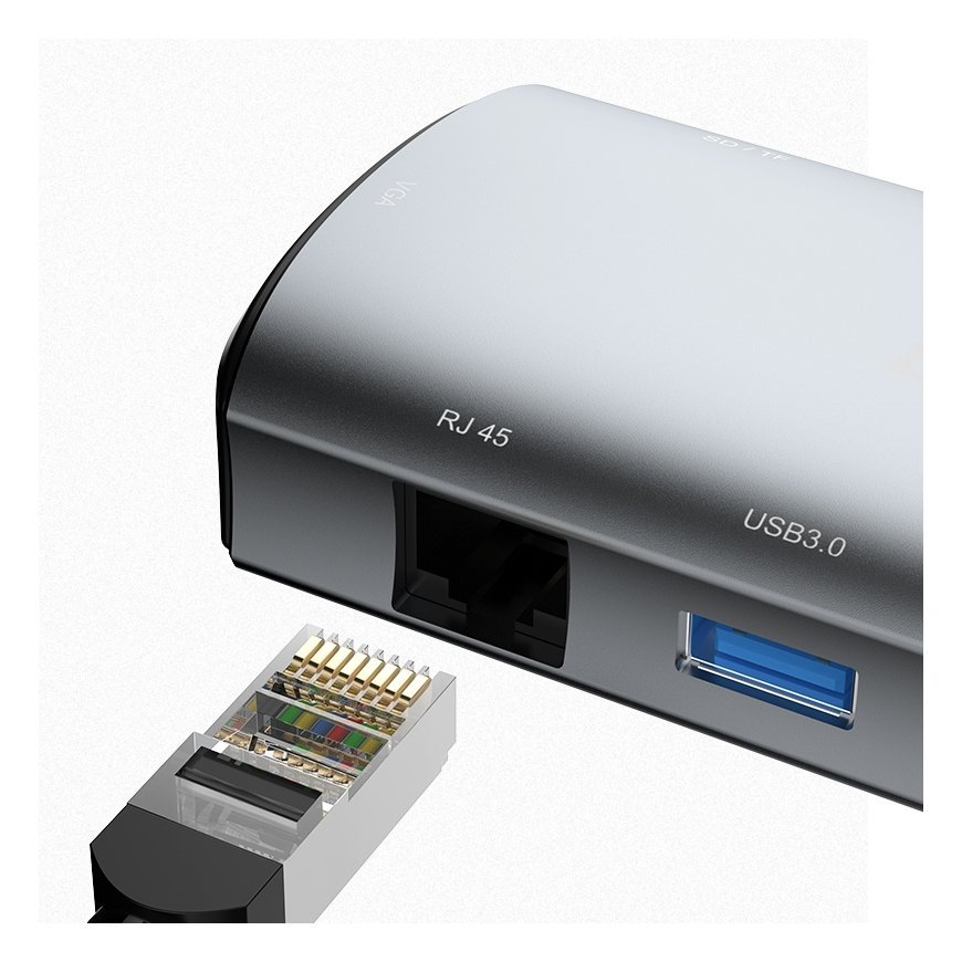 DUDAO A15PRO knyginių kompiuterių dokas / jungčių replikatorius Vielinis USB 3.2 Gen 1 (3.1 Gen 1) T – 3