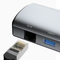 DUDAO A15PRO dokstacija Vadu USB 3.2 Gen 1 (3.1 Gen 1) Type-A + Type-C Pelēks DUDAO A15PRO dokstacija Vadu USB 3.2 Gen 1 (3.1 Gen 1) Type-A + Type-C Pelēks