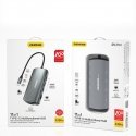 DUDAO A15PRO dokstacija Vadu USB 3.2 Gen 1 (3.1 Gen 1) Type-A + Type-C Pelēks DUDAO A15PRO dokstacija Vadu USB 3.2 Gen 1 (3.1 Gen 1) Type-A + Type-C Pelēks